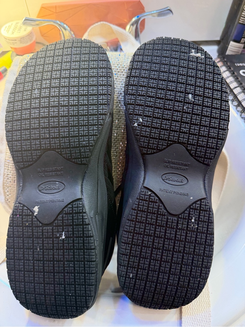Dr. Scholl's Black Athletic Slip-Resistant Women's Shoes